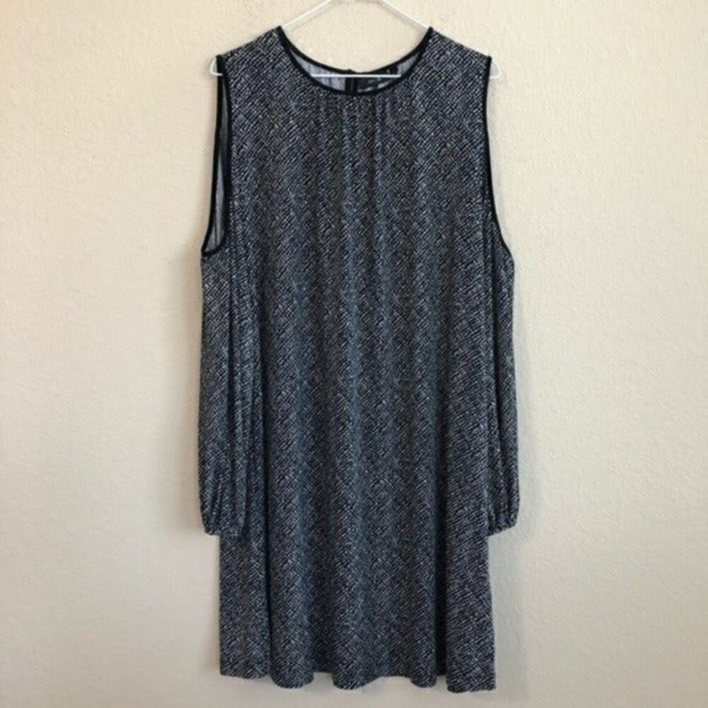 Apt. 9 Dress Cold Shoulder Long Sleeve Bla…